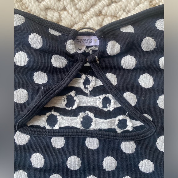 Zara: Polka Dot Strapless Bodysuit - Picture 4 of 7